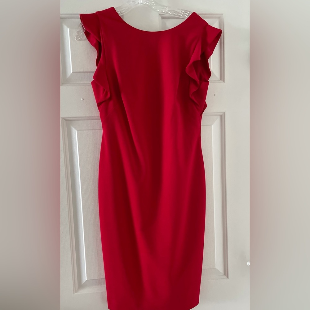 Red Calvin Klein Dress Size 4